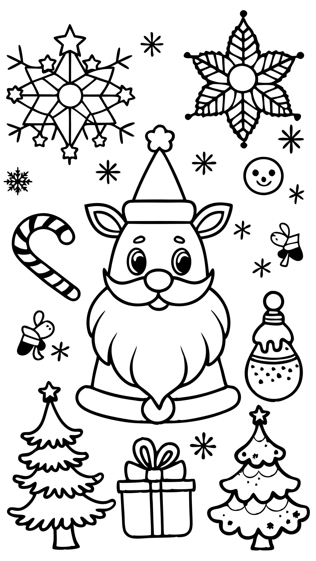 free printable christmas color pages